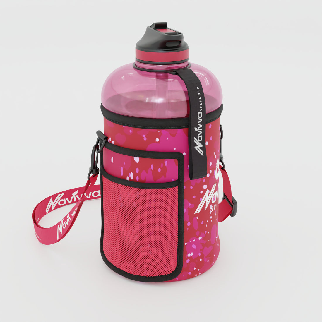 Pink style water bottle sleeve
