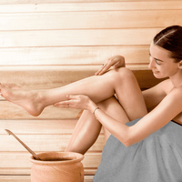 Sauna and towel