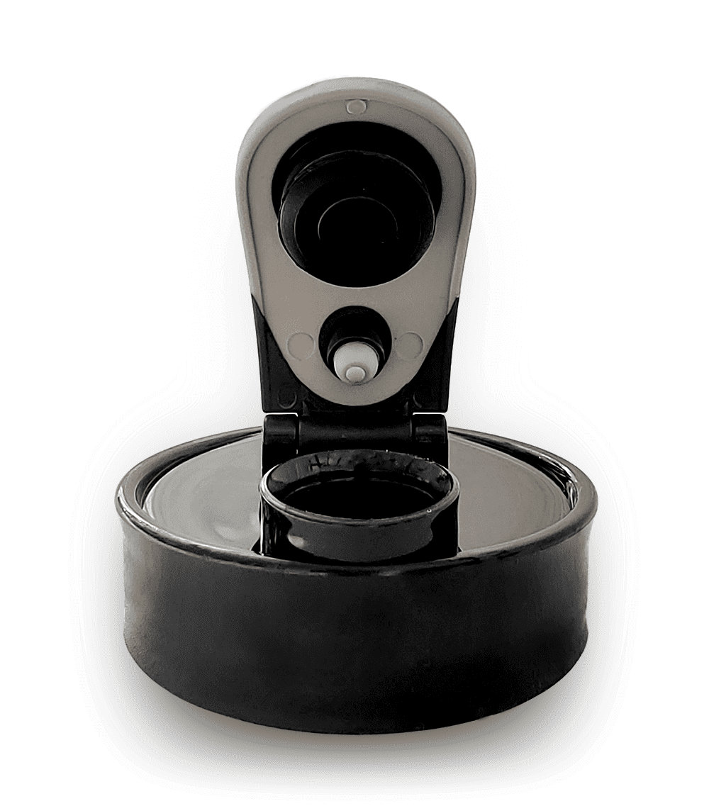 Water Bottle Lid with flip cap (Black) - Navivva Splendid