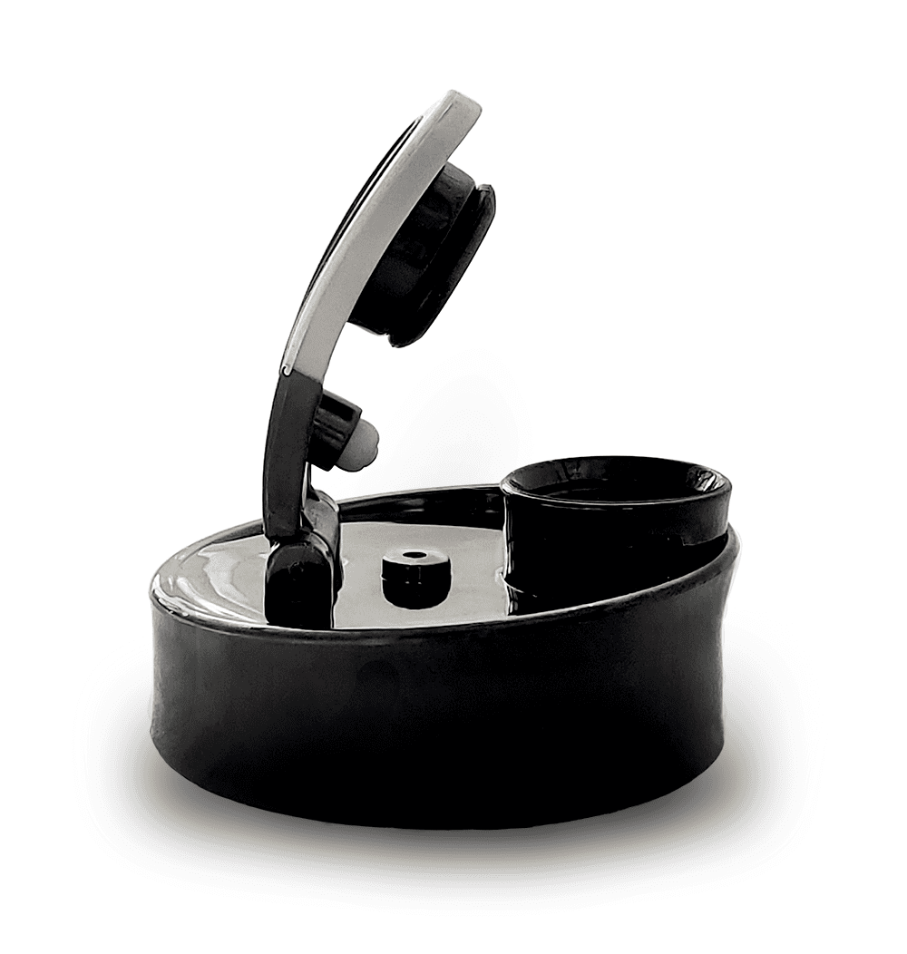 Water Bottle Lid with flip cap (Black) - Navivva Splendid