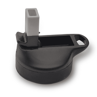 Water Bottle Lid with Straw (Black) - Navivva Splendid