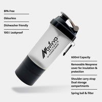 Showcasing Navivva Protein shaker bottle