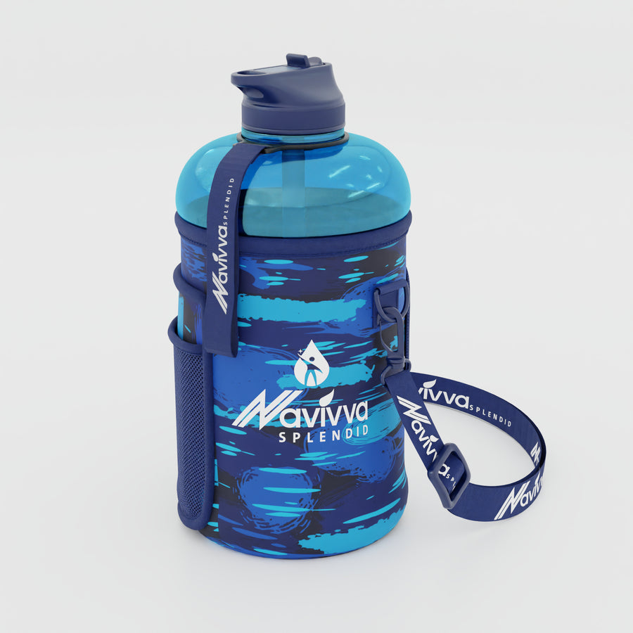 Navivva Splendid - 2.2 litre water bottle in blue