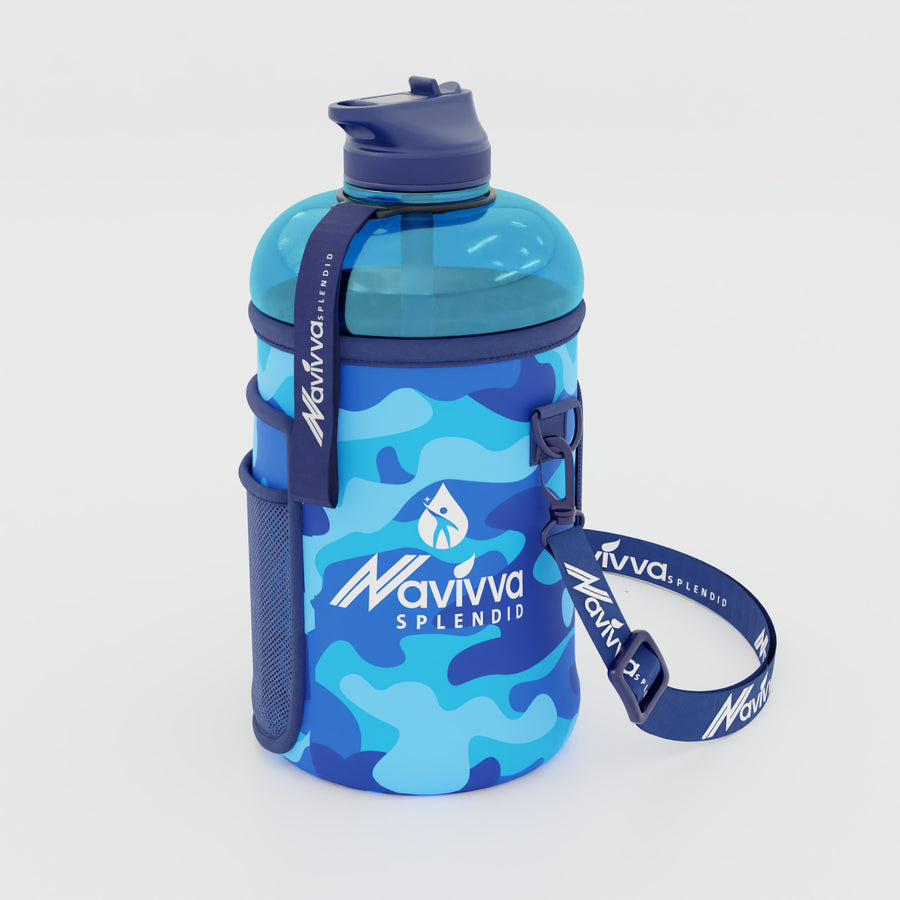 Blue Large Gym Water Bottle 