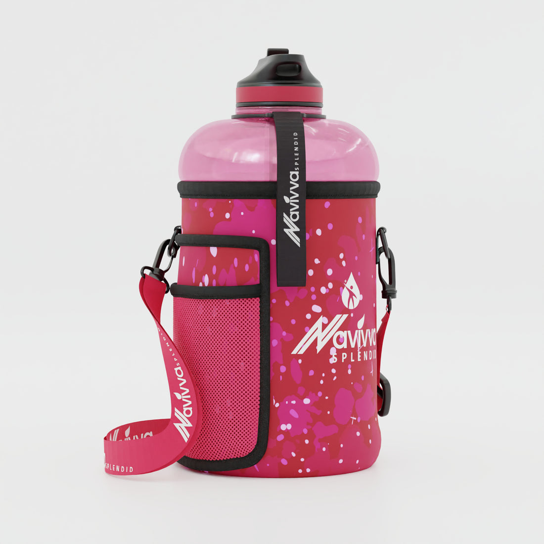 Pink 2.2 Litre Gym Water Bottle