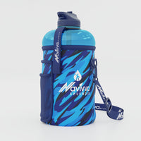 Blue Gym Water Bottle with Sleeve