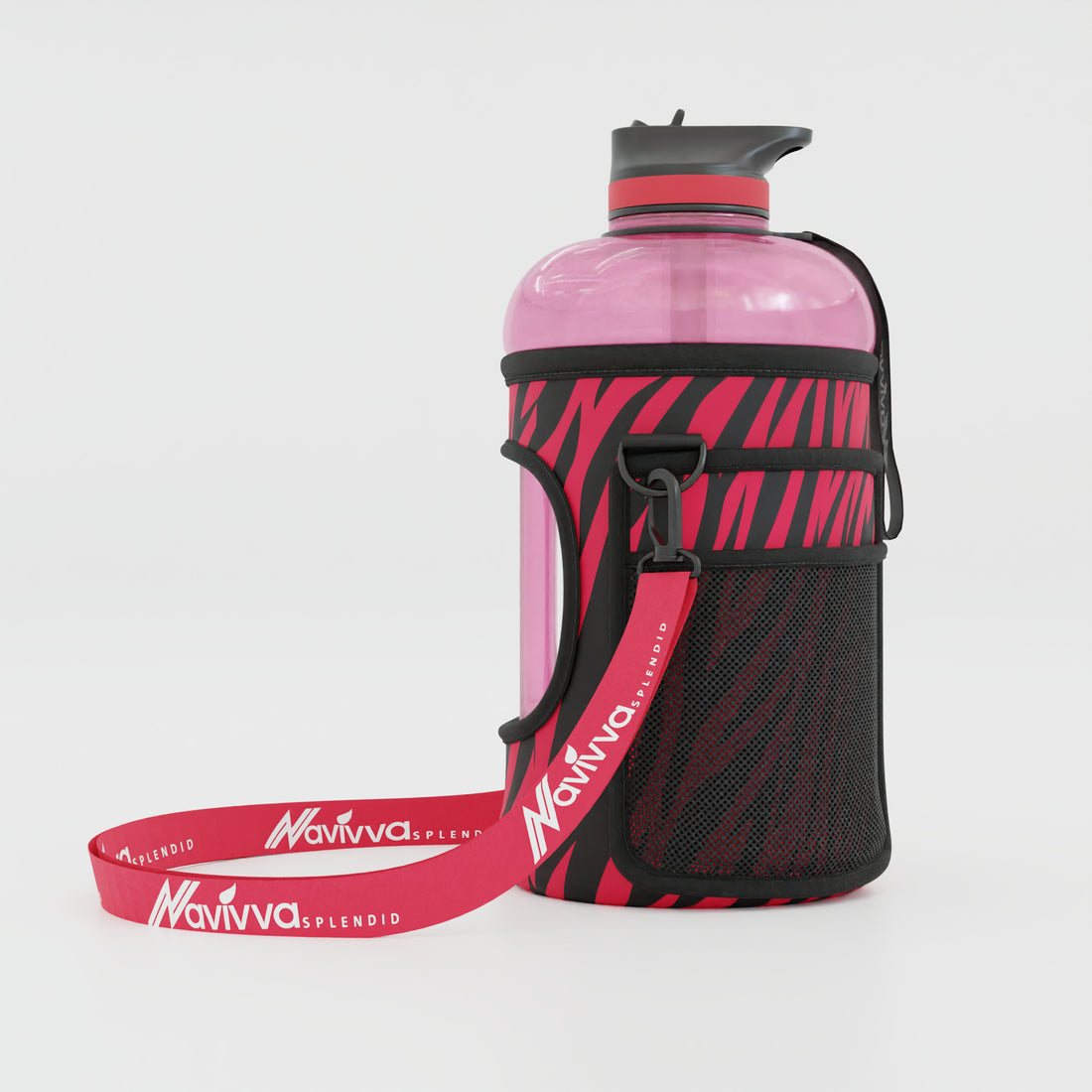 2.2 Litre Water Bottle with Sleeve - Pink
