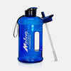 2.2 Litre Blue Water Bottle with straw