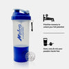 Blue Sports Protein Shaker Bottle